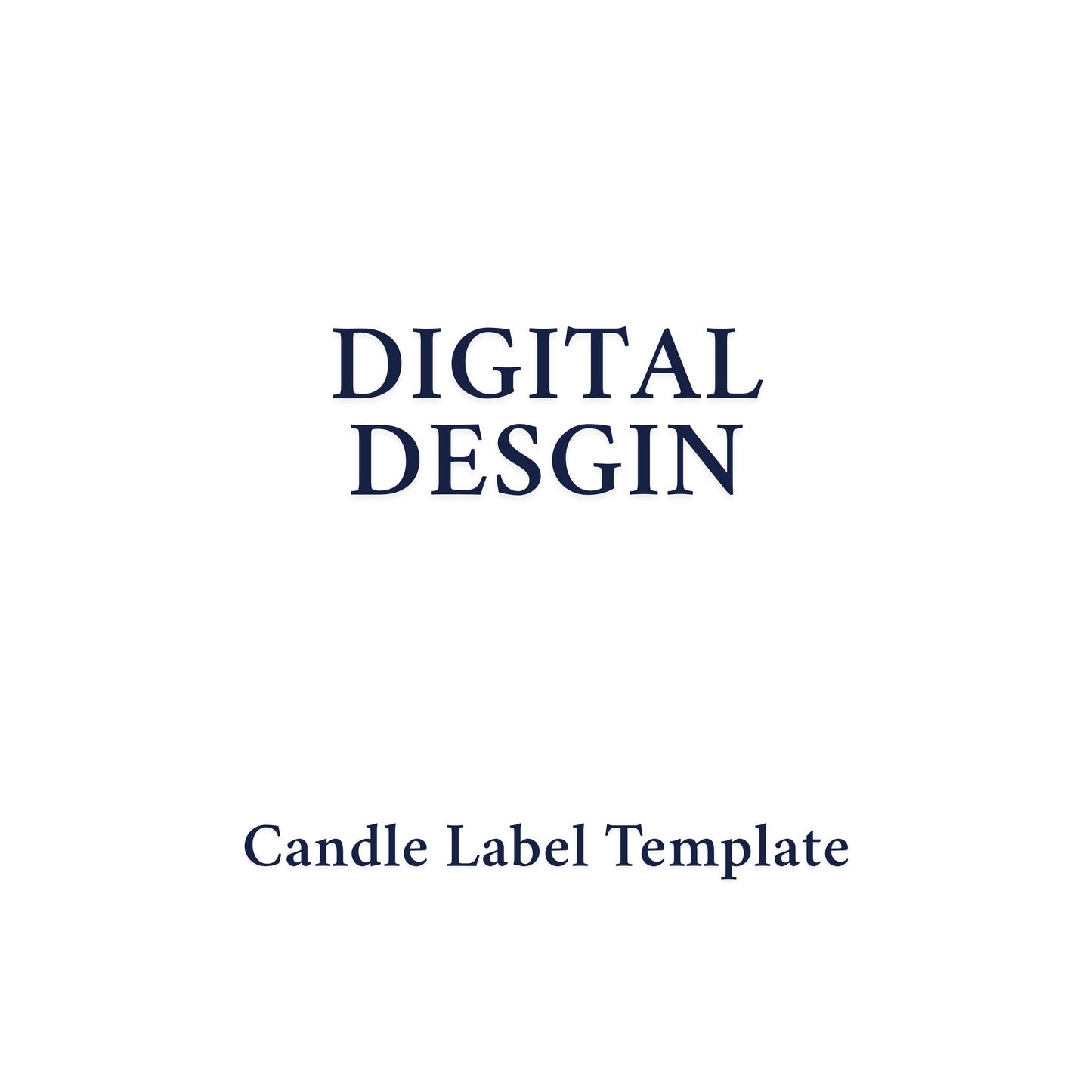 Candle Label Template - Custom Digital Design