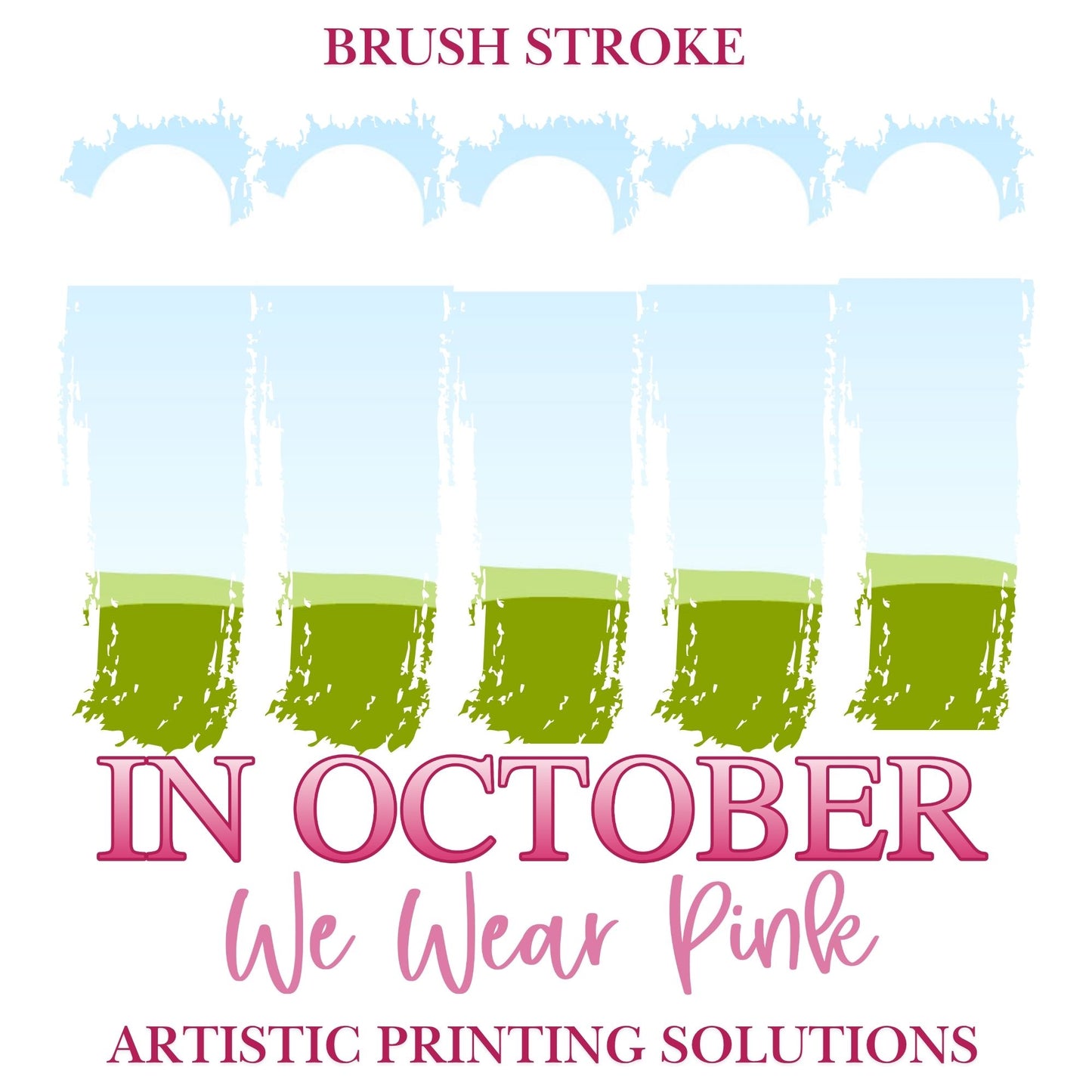 Brush Stroke | Breast Cancer Halloween - Canva Frame