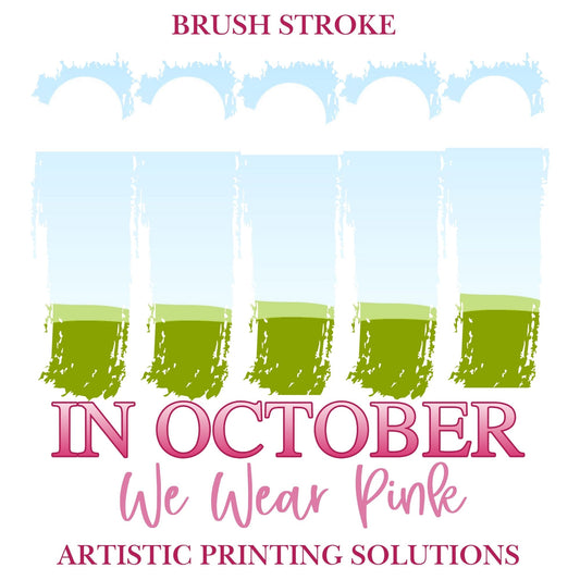 Brush Stroke | Breast Cancer Halloween - Canva Frame