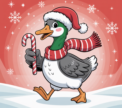 Duck Christmas Tumbler PNG