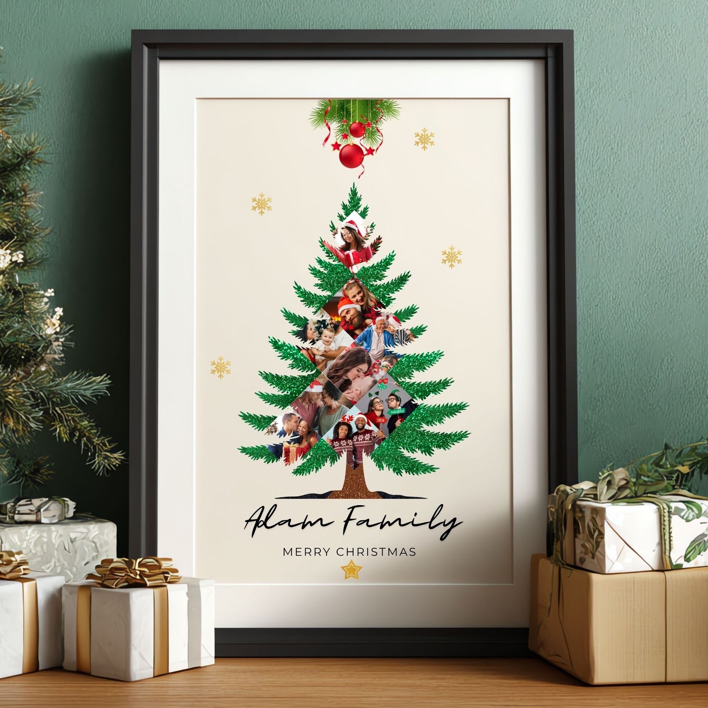 Christmas Tree Collage Bundle - Canva Frame