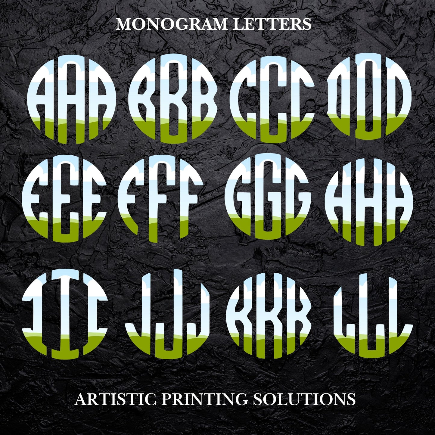 Monogram Letters - Canva Frame