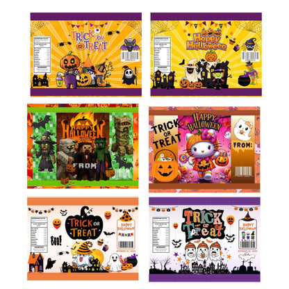 Halloween Chip Bags - Editable Canva Bundle