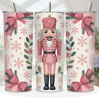 Pink Nutcracker Tumbler Wrap PNG