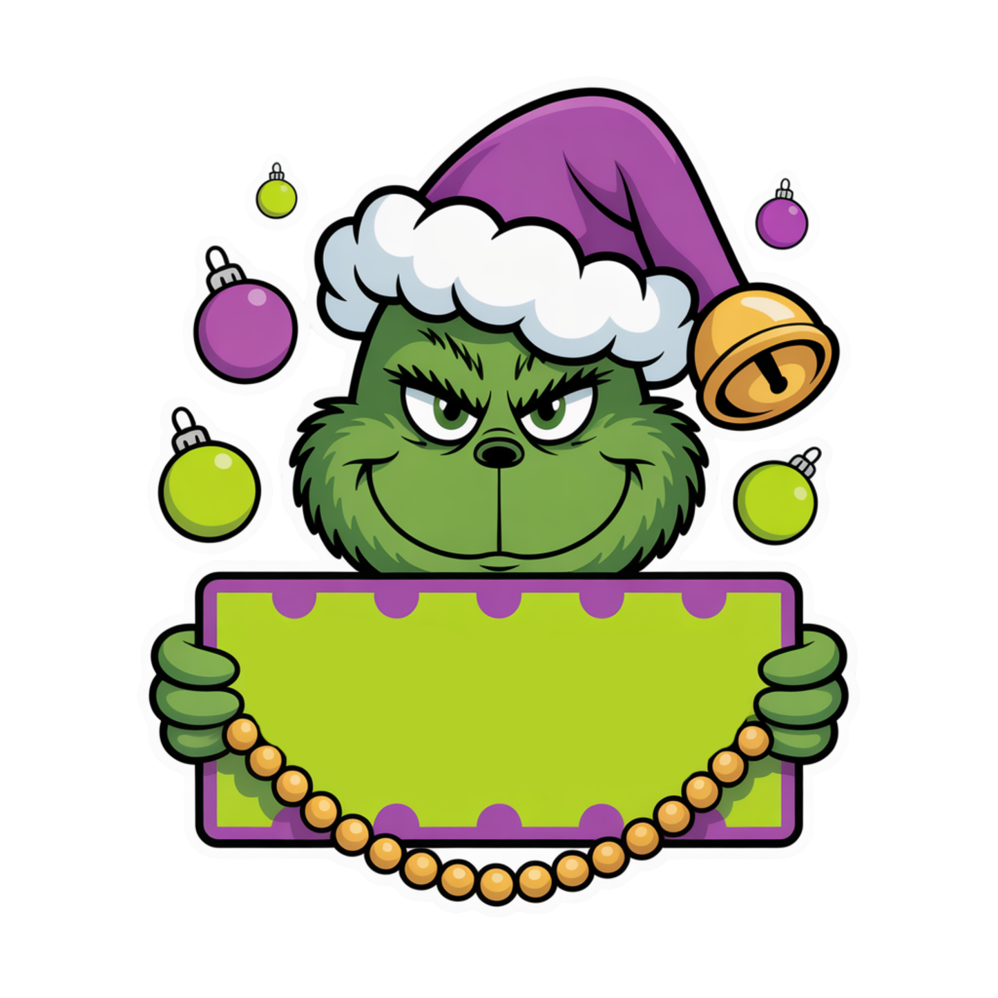 Personalized Grinch Christmas for Kids – Add Any Name