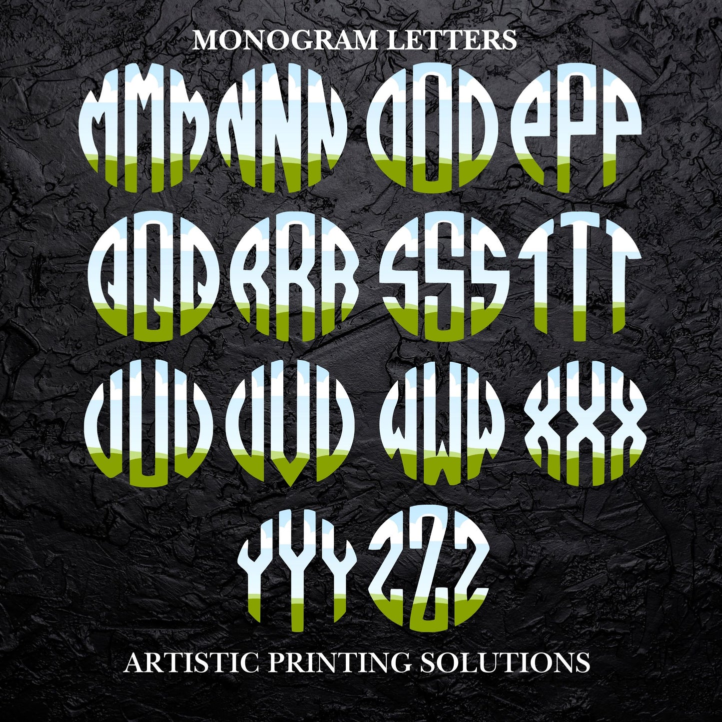 Monogram Letters - Canva Frame