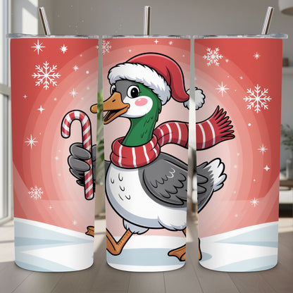 Duck Christmas Tumbler PNG