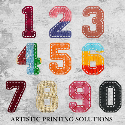 Stitch Effect Letters & Numbers  - Canva Frame