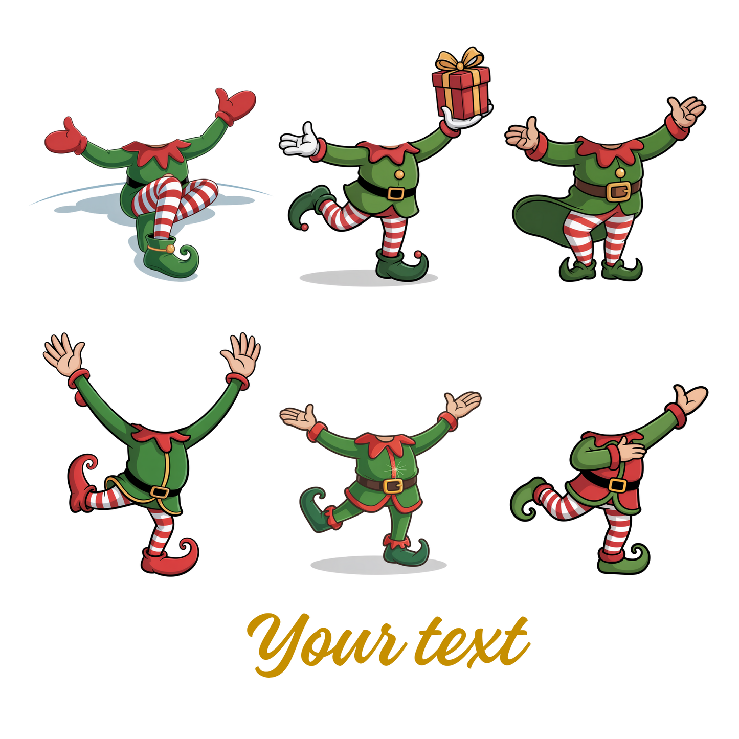 Family Elf Custom Face - Canva Editable Template