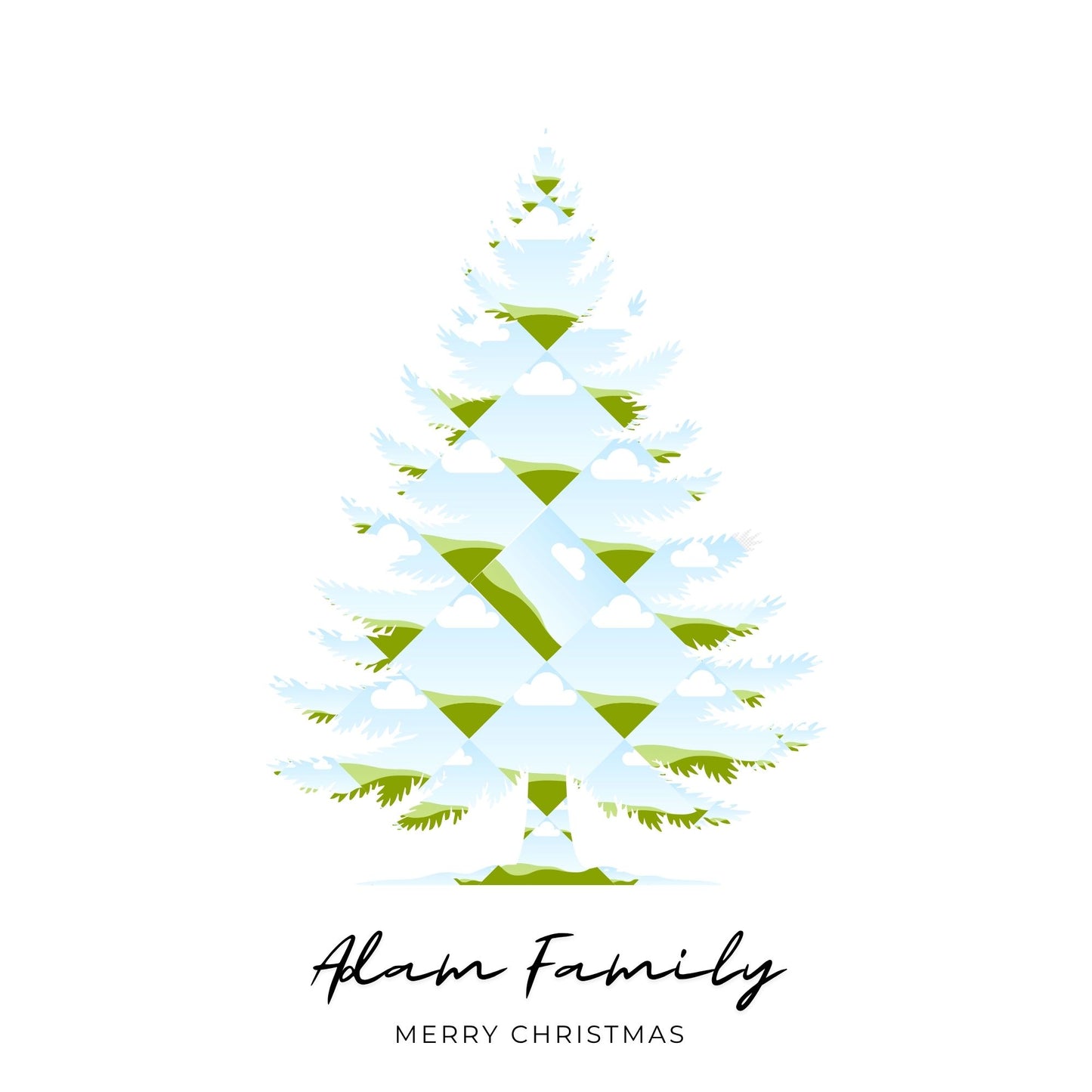 Christmas Tree Collage Bundle - Canva Frame