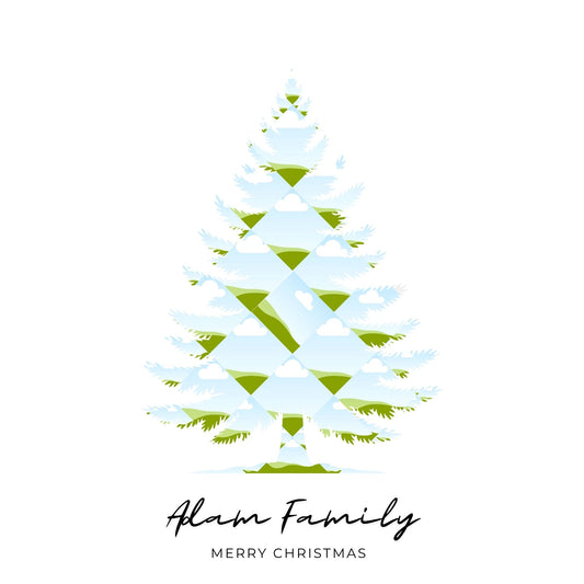 Christmas Tree Collage Bundle - Canva Frame