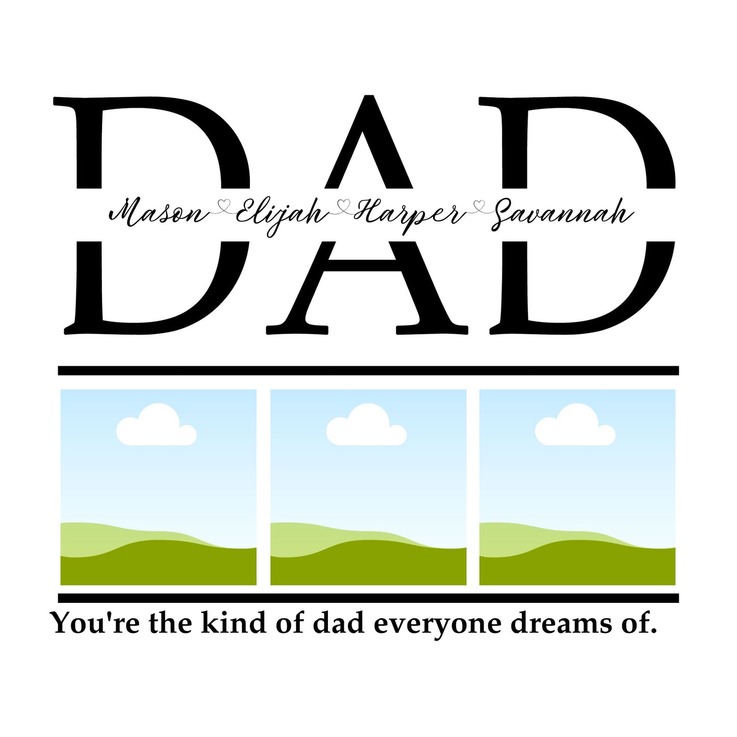 DAD Candle Label - The Perfect Gift