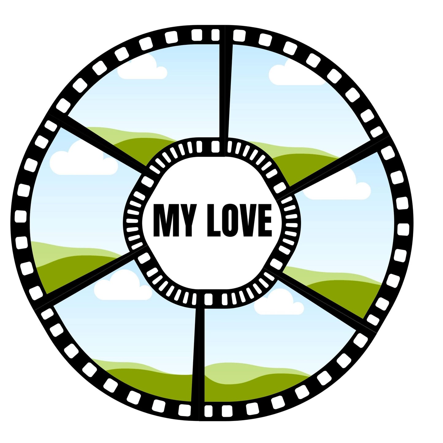 Editable Photo Film - Canva Frame