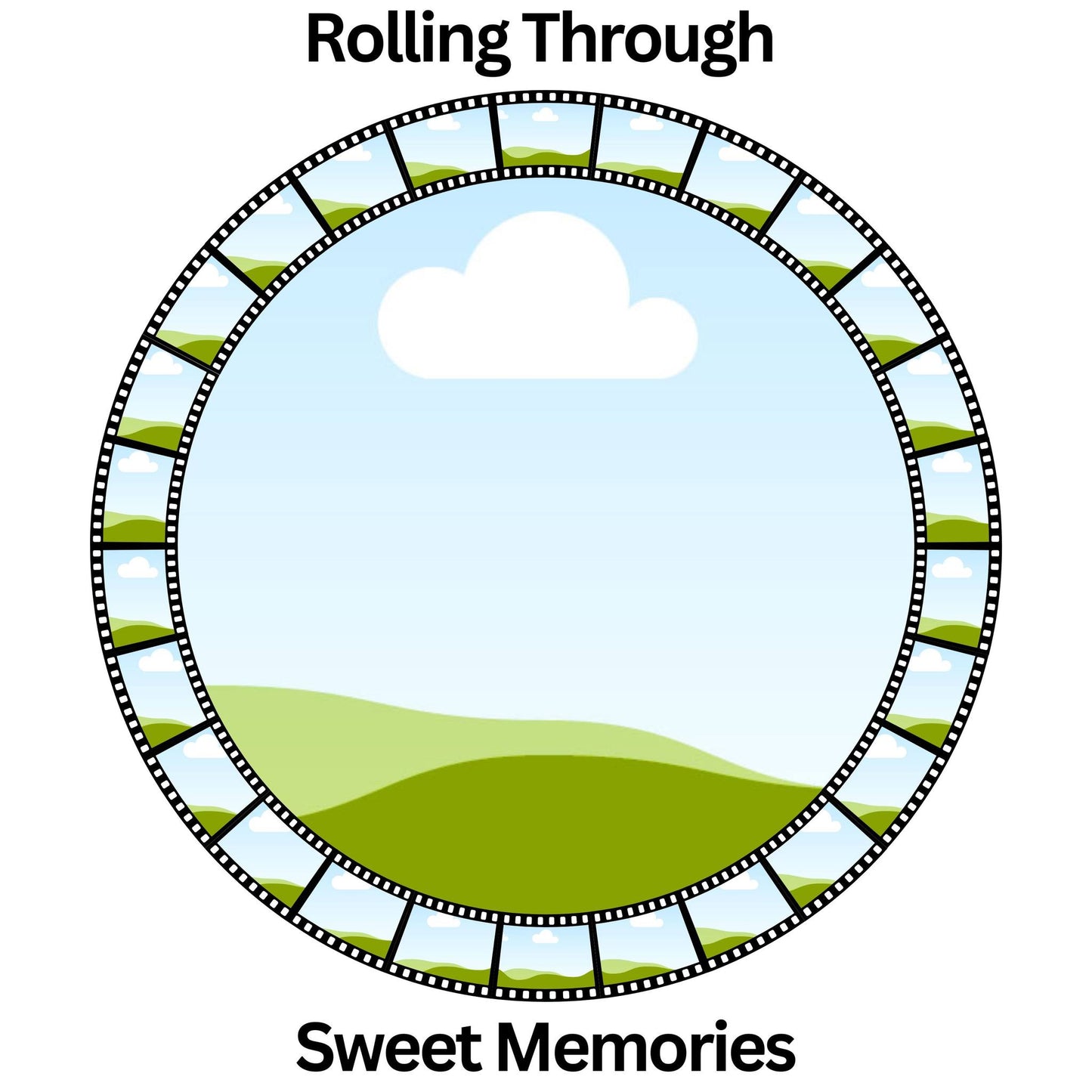 Editable Photo Film - Canva Frame