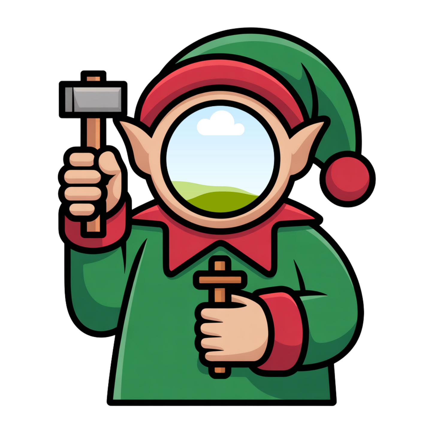 Christmas Kids Craft – Add Your Own Photo for Classroom Decor