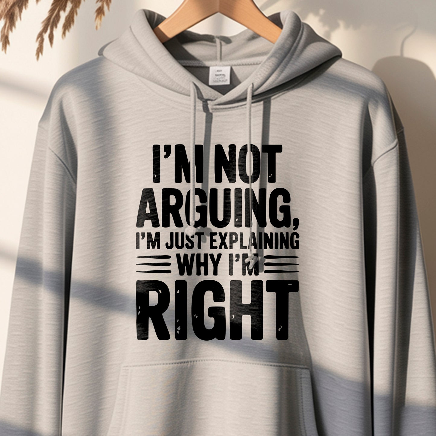 I'm Not Arguing" Funny Quote T-Shirt Design | PNG