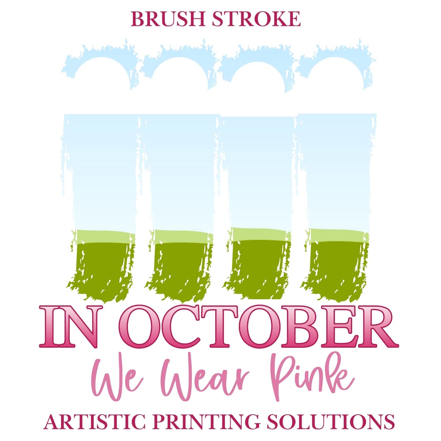 Brush Stroke | Breast Cancer Halloween - Canva Frame