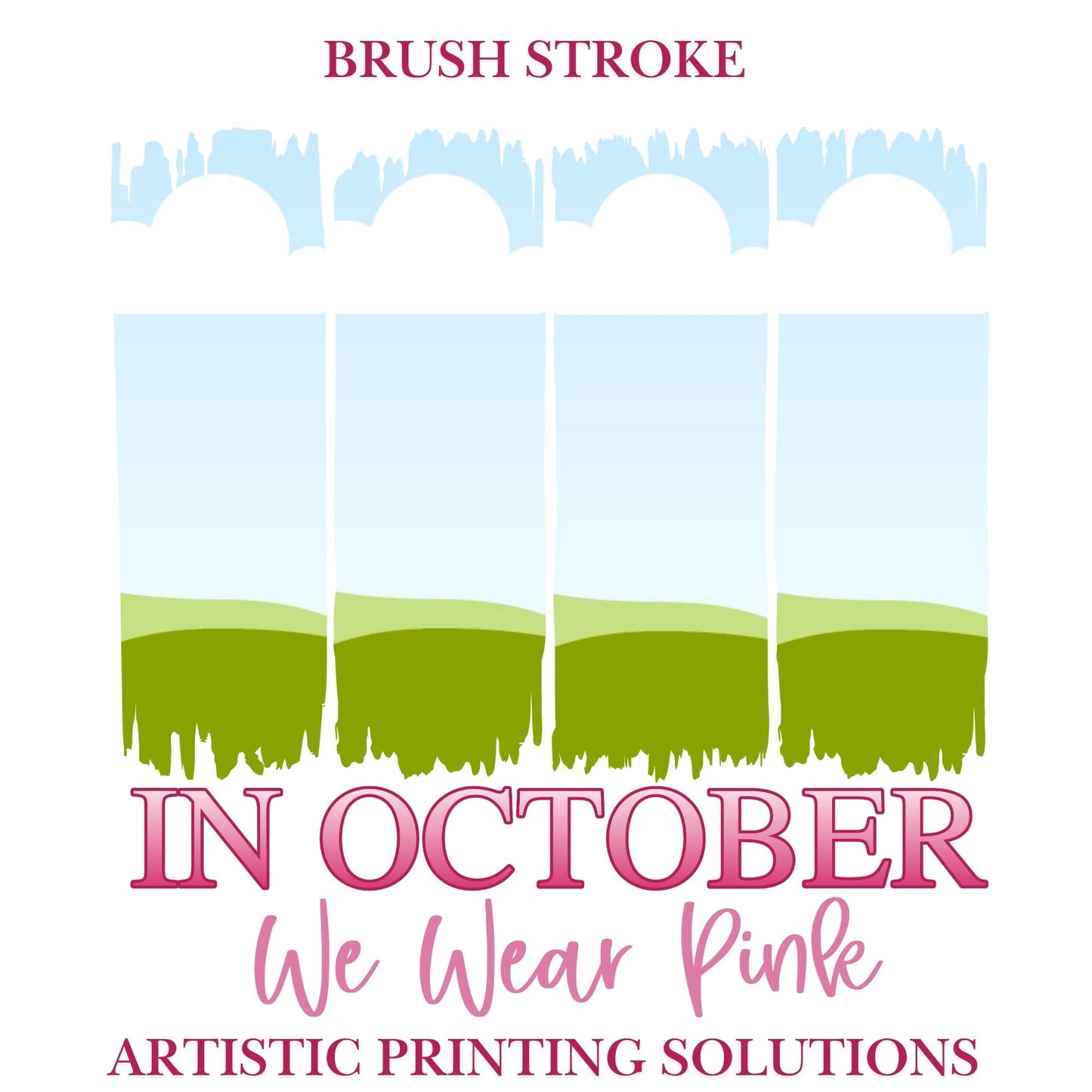Brush Stroke | Breast Cancer Halloween - Canva Frame
