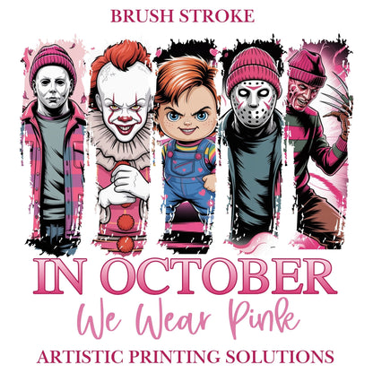 Brush Stroke | Breast Cancer Halloween - Canva Frame