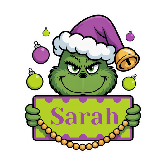 Personalized Grinch Christmas for Kids – Add Any Name