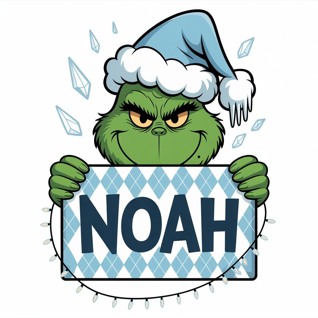 Personalized Grinch Christmas for Kids – Add Any Name