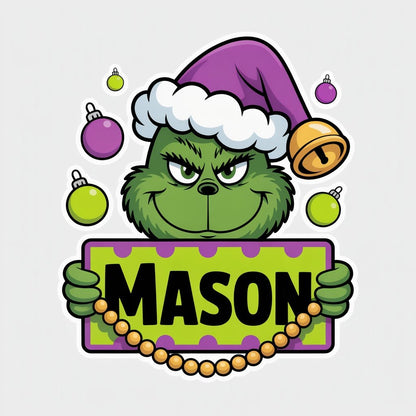 Personalized Grinch Christmas for Kids – Add Any Name