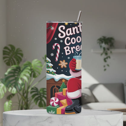 Santa Claus Cookie Break Tumbler PNG